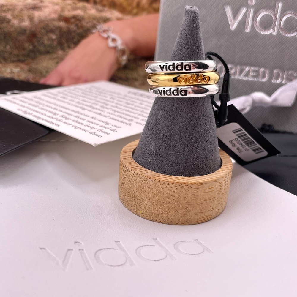 Three separate rings, silver and gold - Picture 5 of 6